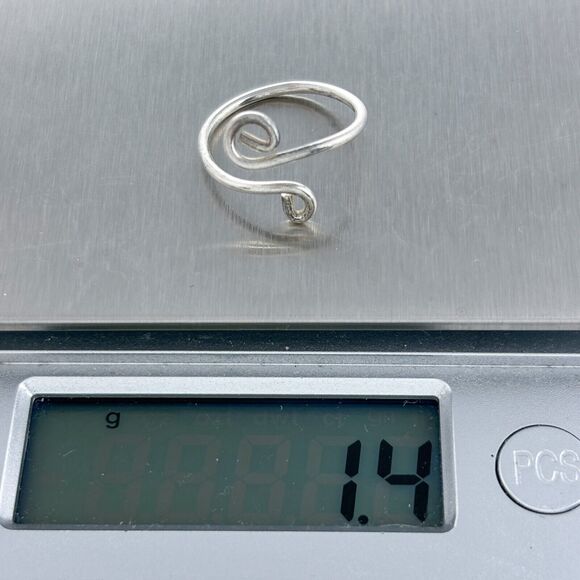 Estate Sterling Silver 925 Twisted Wire Ring Size 3.5 - Picture 6 of 8